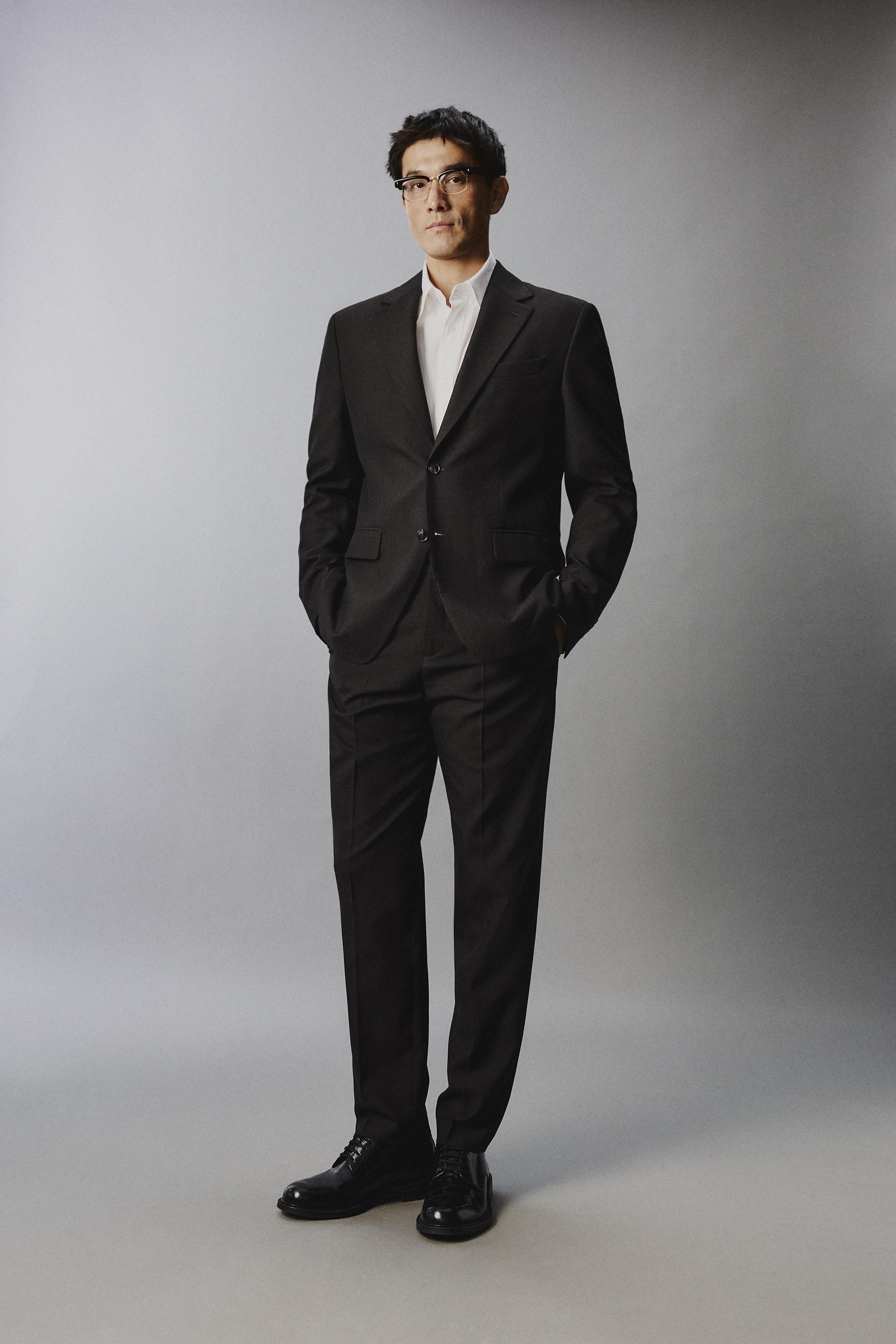 VESTE DE COSTUME PIED-DE-POULE